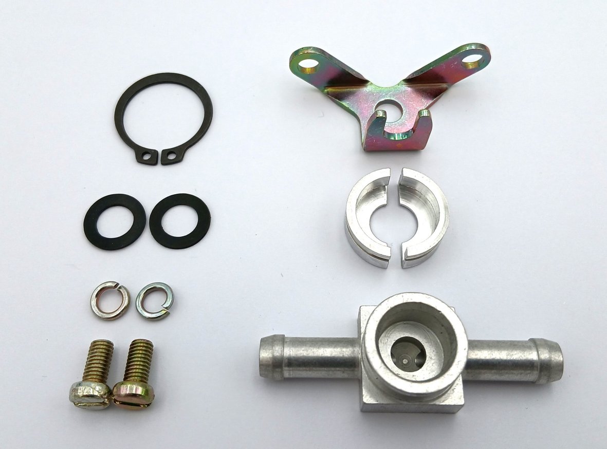 Injector mounting kit - twin fuel union