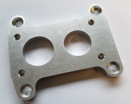 Base adaptor GM varajet to Weber 32/36 DGV (100 x 86 x 75mm)