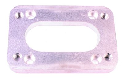 Base Adaptor Pierburg 2B5 to Weber 32/34DMTL (87 x 45mm / 64 x 50mm)